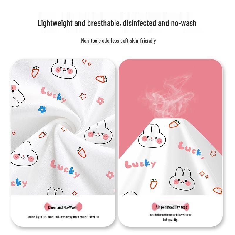 Disposable Hotel Bedding Set: Double Thick Anti-Dirty Sheets, Duvet & Pillow Covers, Quilt Cover - Four-Piece Travel Set