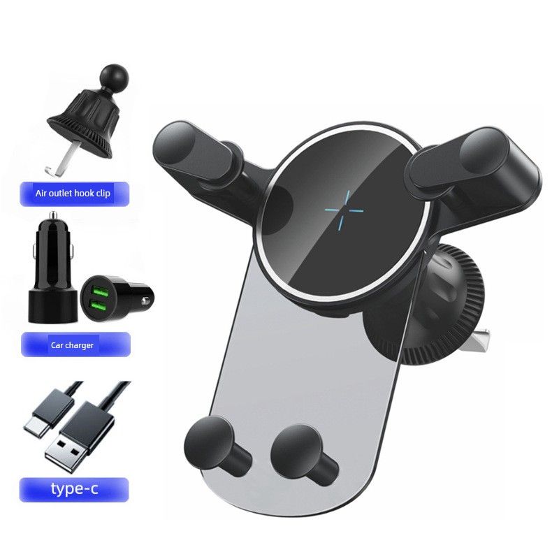 New 15W Car Mobile Phone Holder with Wireless Charging, Car-Mounted Wireless Charging Holder
