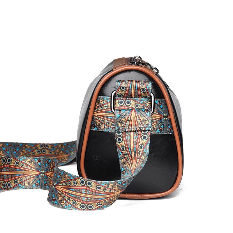 IELGY Women's Pillow Bag, Boston Vintage Versatile Wide Shoulder Strap Large Capacity Shoulder Crossbody Bag