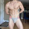 Men Erotic Clothing Sexy Men's High Slit Triangle Pants Rainbow Cotton Sports Fitness Low Waist and Hip Lifting Personalized Trendy Men's Underwear