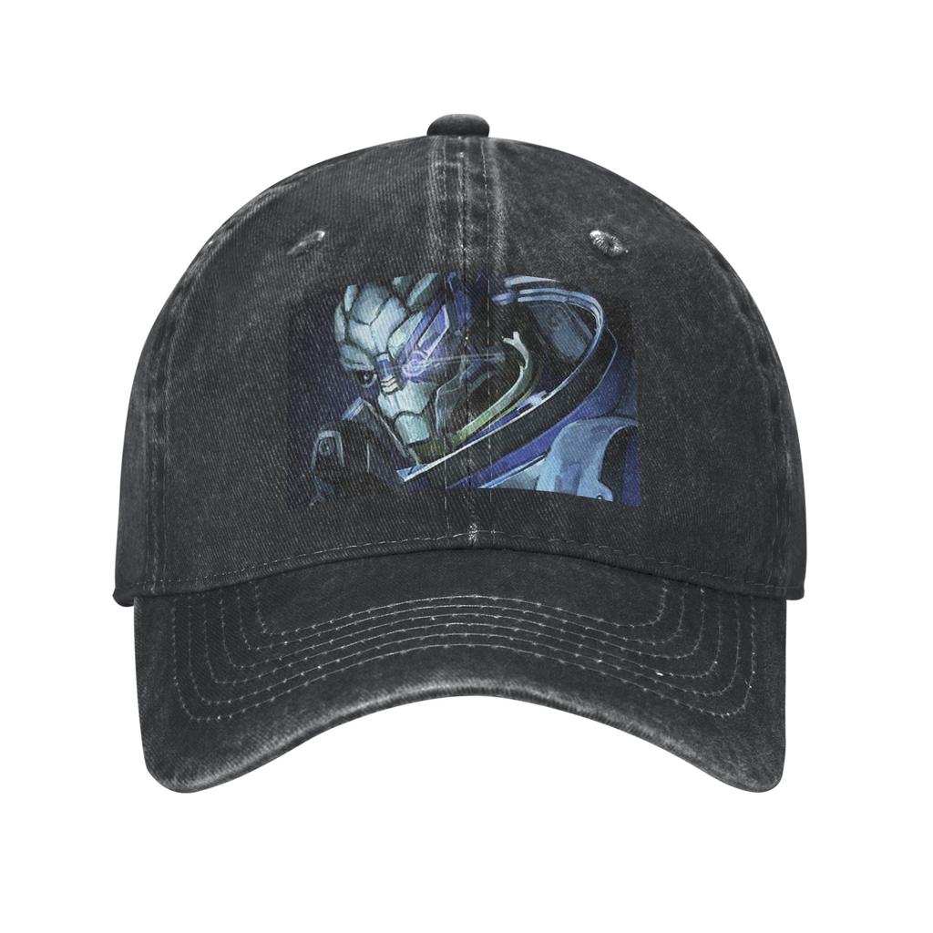 Garrus Vakarian Mass Effect Video Game Video Game Meme Space Denim Cap Casual Baseball Caps Adjustable Hat Unisex Baseball Hats