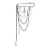 Elegant Brooch Pin Featuring Tassels and Chain Detail Decorated by Imitation Pearls for Personalizing Garments