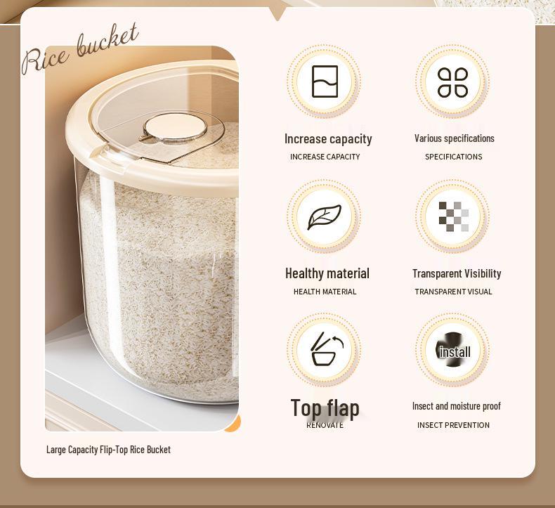 Insect-Proof Moisture-Proof Rice & Flour Storage Container