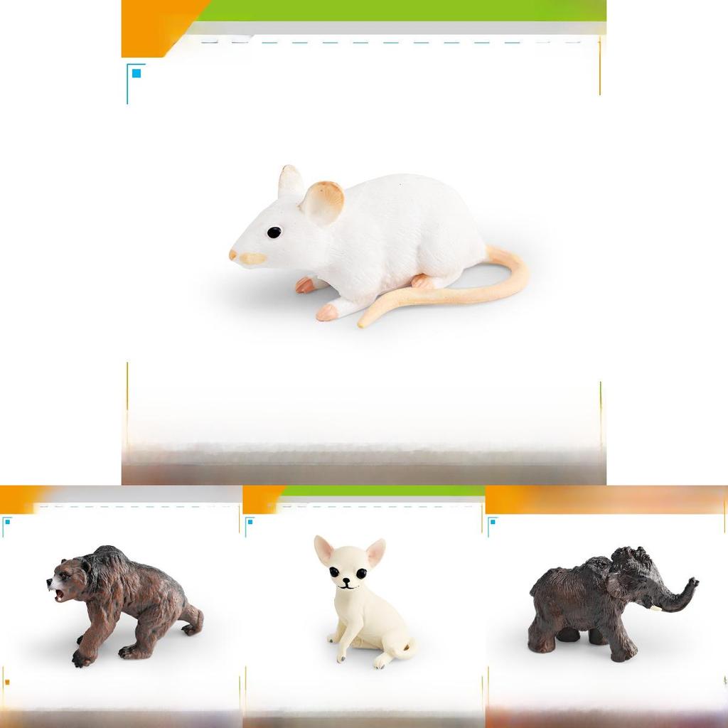 Bears Mammoths Pvc Simulation Animal Models With Static Wildlife Figures For Education