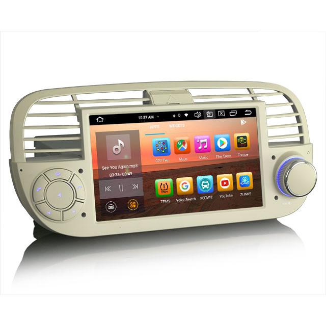 EU STOCK Erisin ES8550FW 7" Android 13.0 IPS Autoradio GPS for Fiat 500/500C/500S 500E Stereo SWC DTV DSP