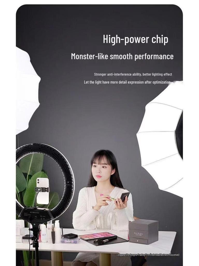 Zheyu Bright Spherical Fill Light for Indoor Live Streaming and Photography