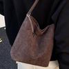 Simple Retro New Solid Color Casual Large-capacity Corduroy Armpit Hand-carried One-shoulder Handbag