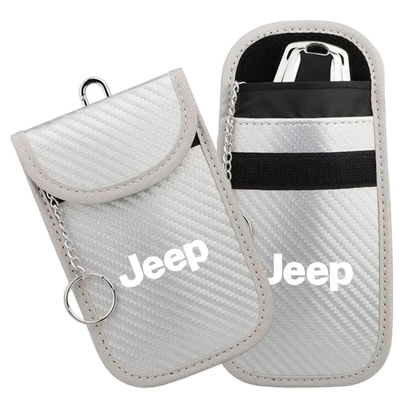 wert-gijn-Car Key Pouch Signal-blocking Faraday Bag Key Case Anti-theft Car Key Storage Organizer For Jeep Cherokee Renegade JK Renegade120000