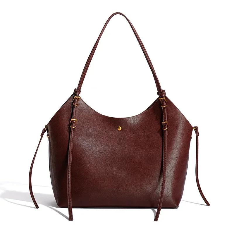 Pevné PU Světlé Pokročilé Tašky přes rameno  velká velikost zralá taška  Módní trend  Zralá na dojíždění do práce vysoce kvalitní taška