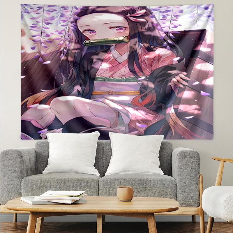 1PC Anime Samurai Warrior Battle Scene K-pop Music Group Tapestry Accessories for Bedroom,Livingroom, Dormitory Room Wall Decor Fan Birthday Gifts