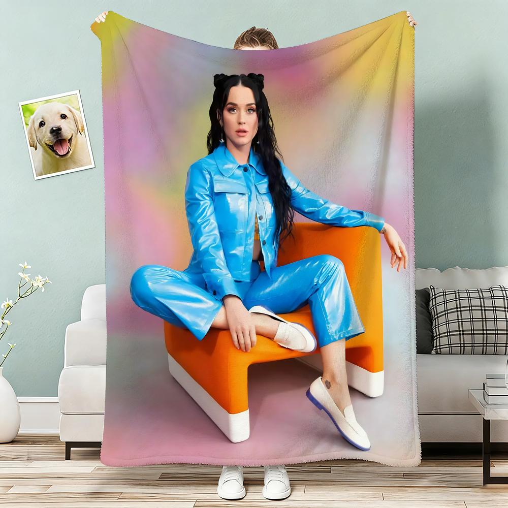 Singer KKaty Perry Album Throw Lightweight G Flannel Blanket Soft Skinfriendly for Summer Cooling