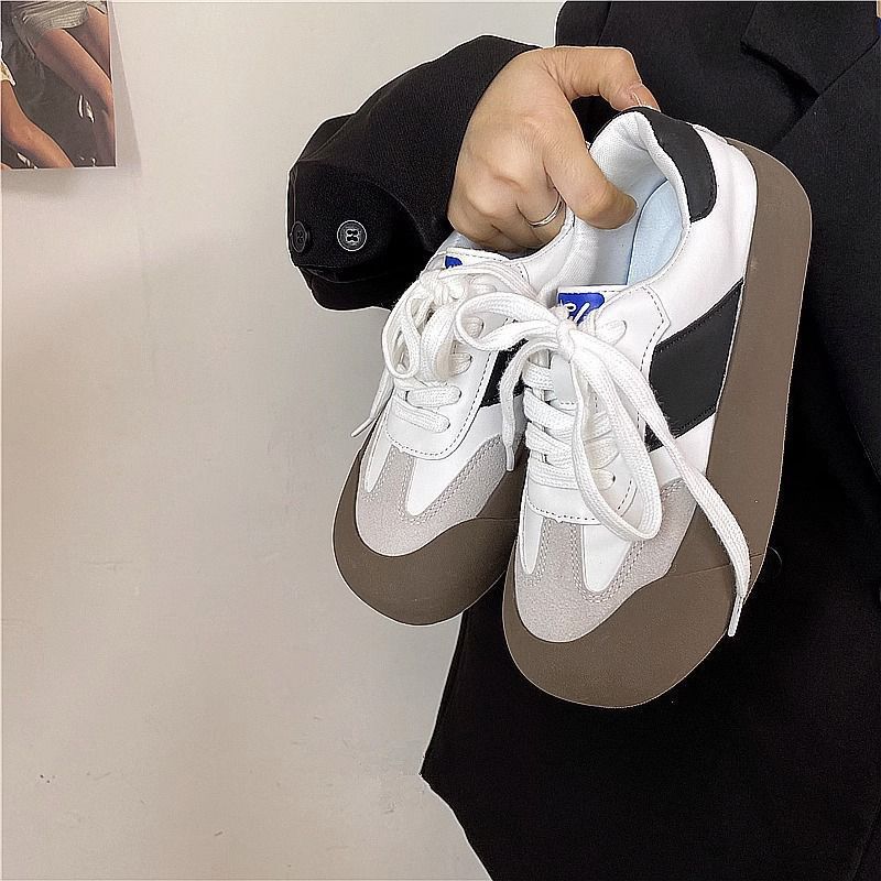 Platform-soled Forrest Gump Shoes German Training Shoes Women's Autumn New Versatile Casual Sports Board Shoes White Shoes