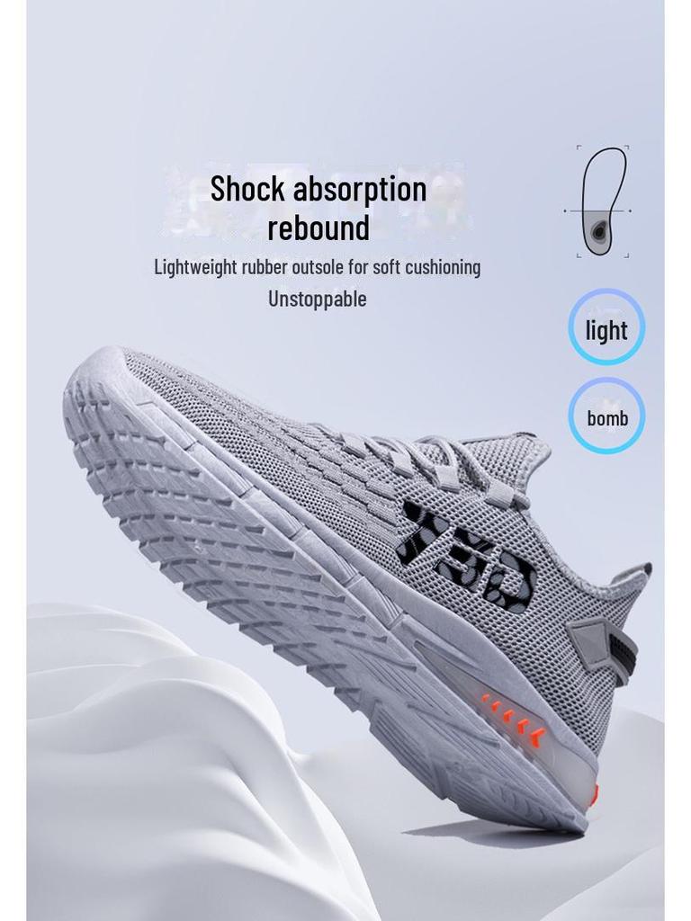 Baskets en maille respirante pour homme - Été 2025 - Chaussures décontractées légères, antidérapantes, à semelles souples et tendance