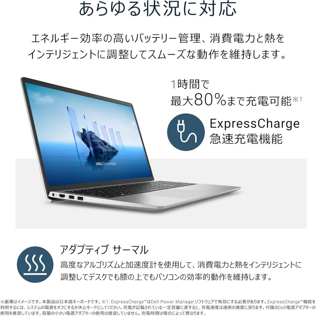 Dell 15 Laptop AMD Ryzen 5 16GB 512GB FHD 1920x1080 Windows 11 Platinum Silver 2025 DC15255, 7530U, Memory, SSD, 15.6-inch Display, Home, (Spring
