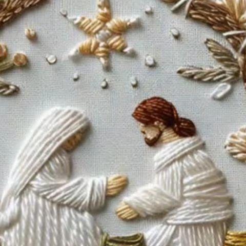 Christmas Embroidery Kit Nativity Embroidery Patterns Kit Christmas Decor Embroidery Starters Kit with Hoop Easy Thread Needle China Mainland