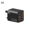 1Pcs 8 In 1 Fast Charging Phone Charger Power Adapter 240W Gan Usb C Charger Type C Eu/Us/Uk Plug Wall Charger For Phone