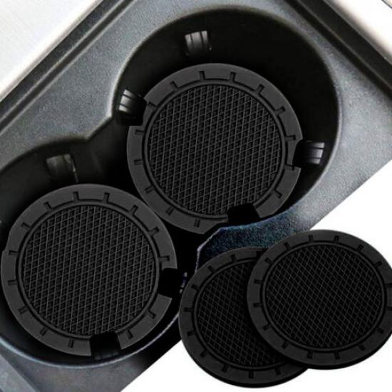 2pcs Car Cup Holder ert Coaster Anti Slip Pad Interior Accessories Cup Mats
