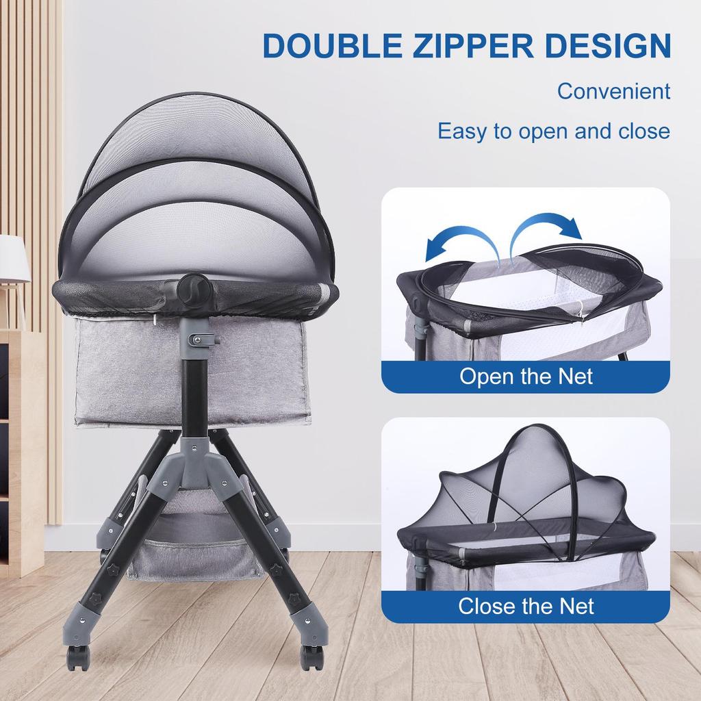 Universal Foldable Baby Crib Mosquito Net - No Installation, Anti-fall, Full Coverage