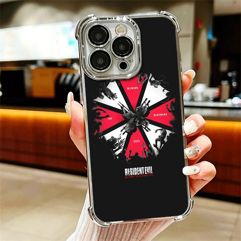 

Игровой чехол с покрытием R-Resident-Evil для iPhone 16 17 Pro Max Air 16E 14 15 Plus 12 13 Mini, противоударный чехол с подушкой безопасности iPhone 15