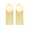Fashion French Long Fringed Design Ear Chain Female Personality Exaggerated European and American Style Light Luxury Earrings Jewelry