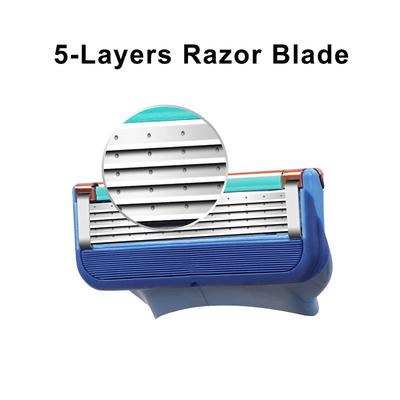 4Pcs/Lot Razor Blades for Men Sharp Razor Five Layer Shaver Blade
