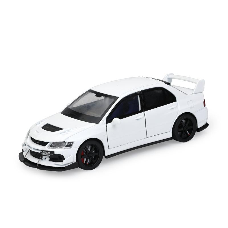 1/32 Mitsubishis Lancer Evolution Alloy Sports Car Model Diecasts Metal Racing Vehicles Car Model Sound and Light Kids Toys Gift