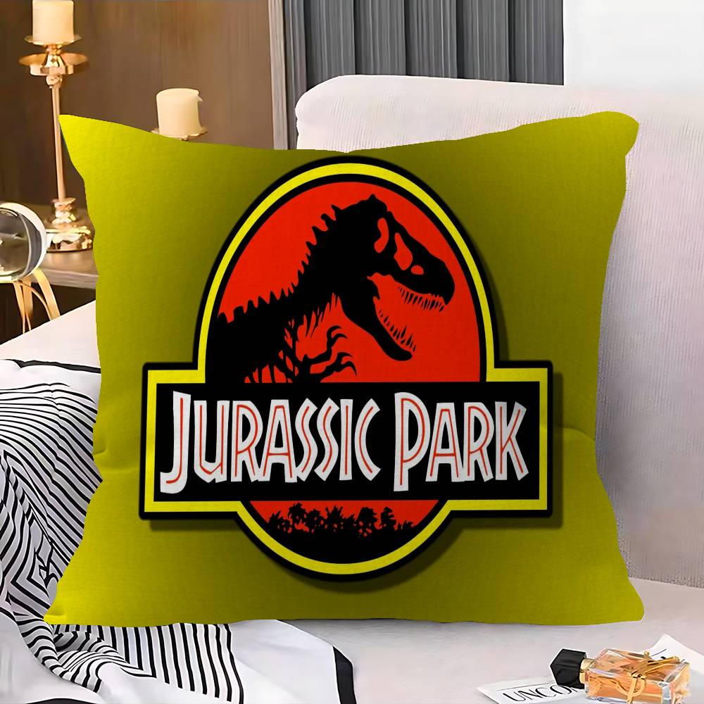 Dinosaur Cartoon Jurassic Park Pillow Anime Pillow Sofa Bed Head Pillow Cover Cushion Cover 45x45 Cm Fashion