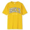 Brooklyn New York Druck Damen T-Shirts Sommer 100% Baumwolle Sweat T-Shirts Atmungsaktive lockere Kleidung Hip Hop Crewneck Herrenmode