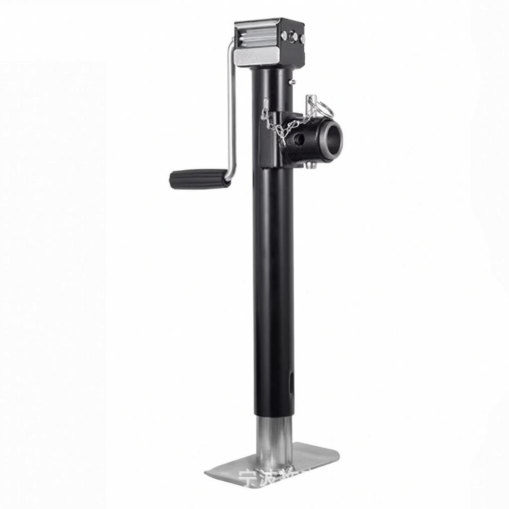 Resistant Trailer Jack Leg | Manual, with Foot Plate, Adjustable,