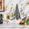 Sunflower Scouring Pad, Kitchen Sunshine Sunflower Dish Towel, Kitchen Decoration Tea Towel Absorbent Dishcloth Hand Towel
