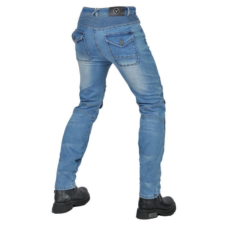 VOLERO Motorcycle Riding Jeans Slim Fit Anti-fall Protective Pants Off-road Racing