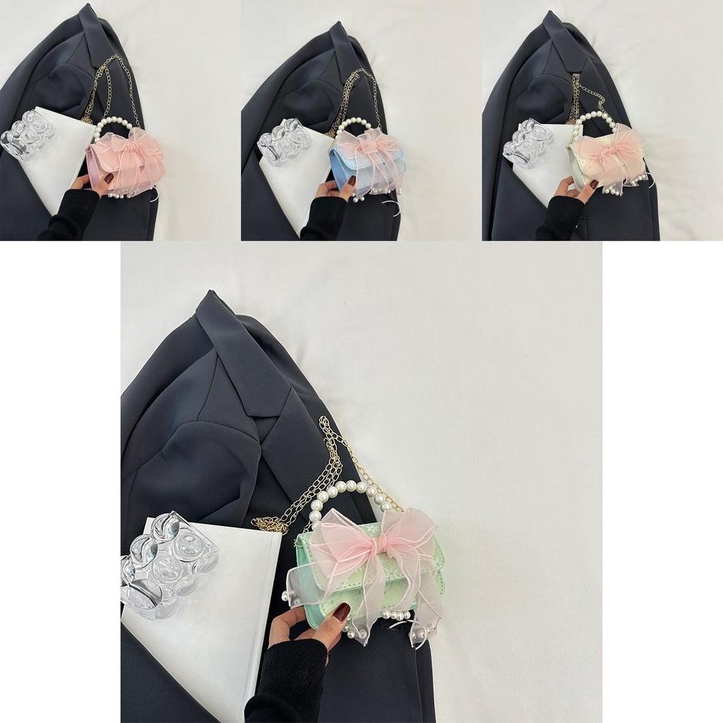 Trendy 2024 Mini Lace Coin Purse Stylish Square Crossbody Bag For Girls