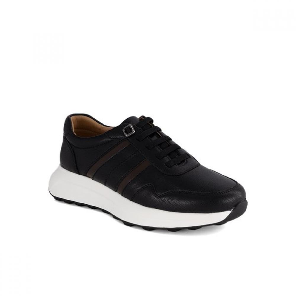 Land Rover Men S Lightweight Soft Leather cuShion SneakerS Lanoxc5772mf1 245/blacks