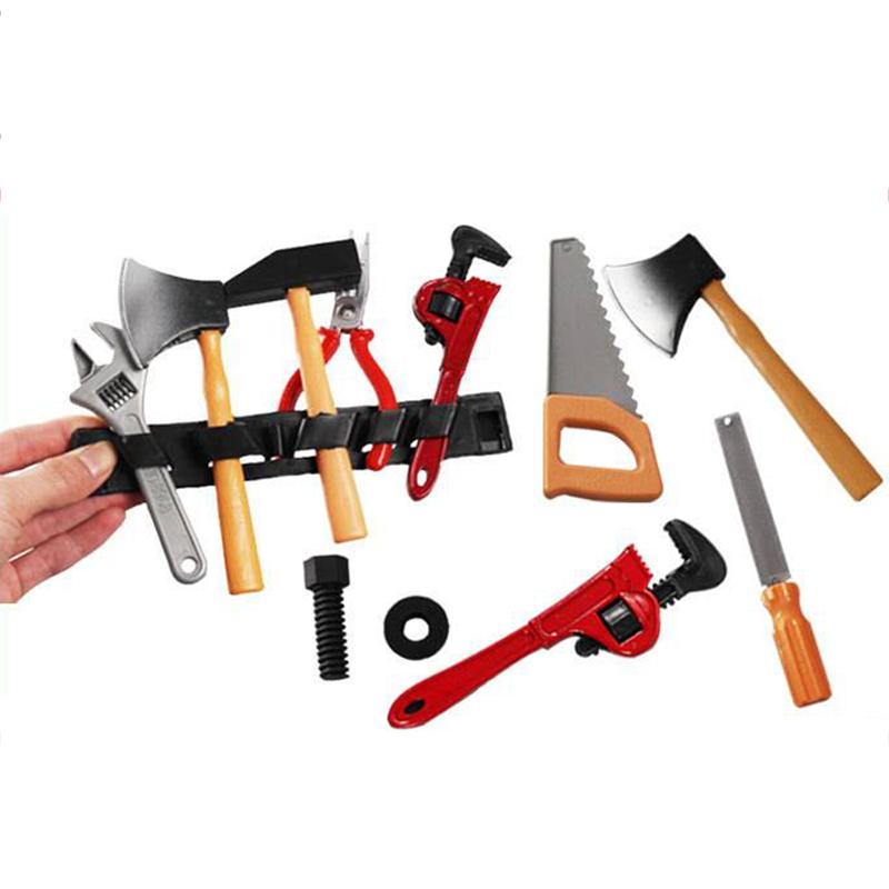 Outils de Réparation de Simulation pour Enfants Jouets en Plastique pour Garçon Outils de Maintenance Tournevis Marteau Pince Jeux de Jeu de Rôle pour Enfants TMZ