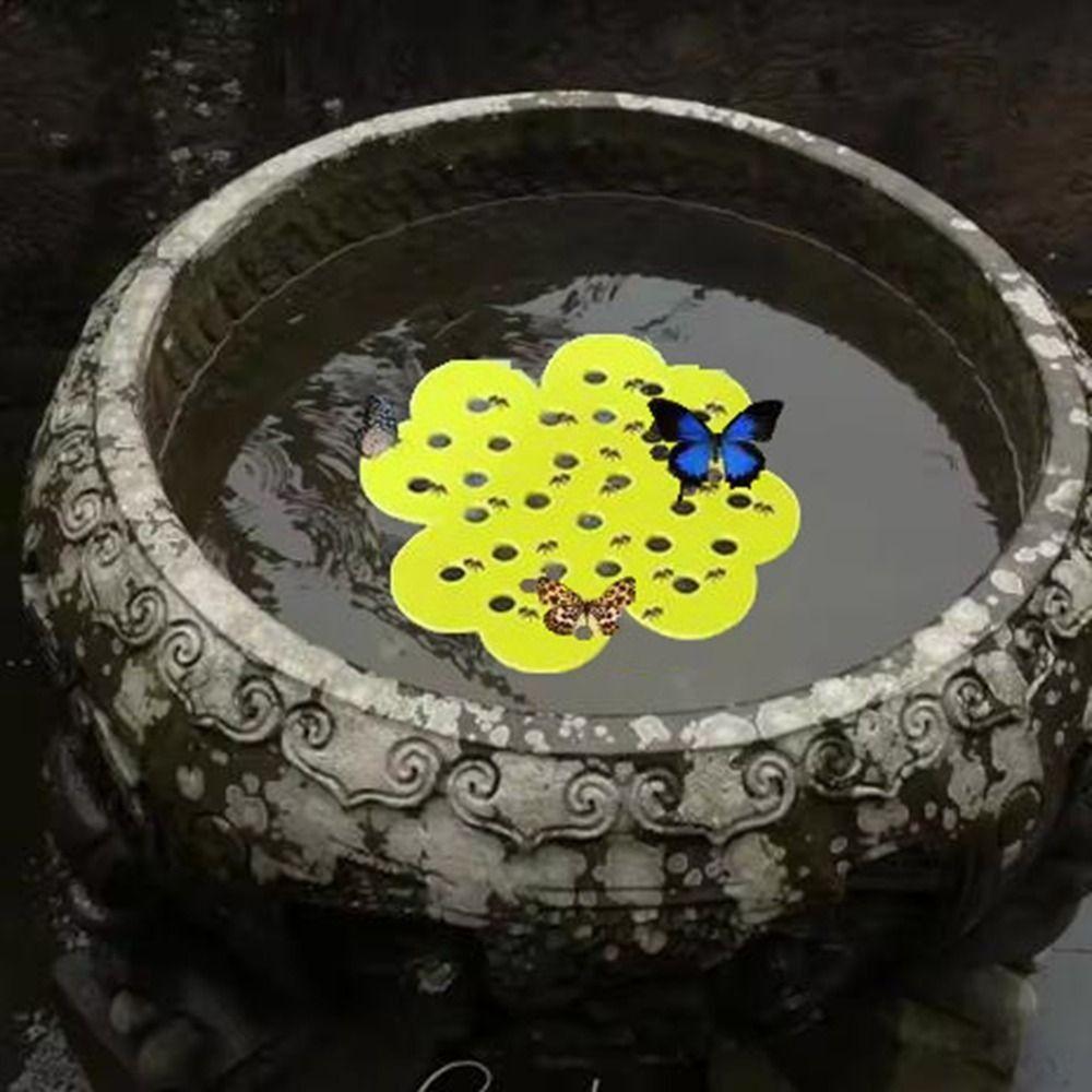 4Pcs Decorative Bee Watering Station Flower Shape Insect Drinking Tray  Insect Habitat