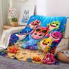 Shark Theme Printed Blanket - Perfect for Couch, Bed, Travel & Outdoor Use | Machine Washable, Cozy & Durable.