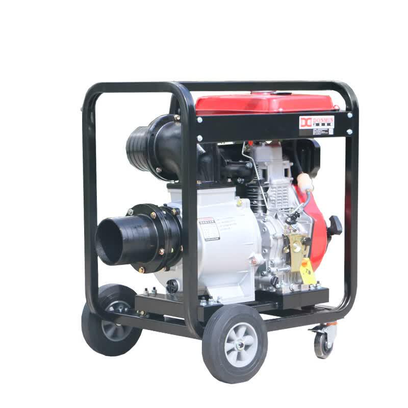 DONMIN 6-inch Emergency Diesel Water Pump with Dual Start