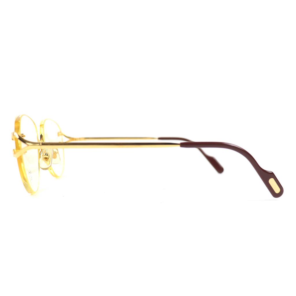 Excellent Cartier Glasses Two Point Rimless Gold bordeaux mens Used