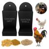 Chicken Oyster Shell Grit Feeder 3D Printed Dual-Purpose Hanging Chicken Feeder Trough Precision Nutrition Gravities Poultry Feeder Coop Accessories