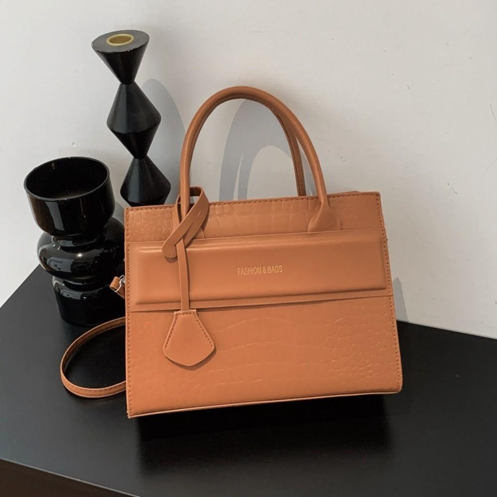 Medium Size Large Capacity Crossbody Bag Multi Color Handbag Stone Pattern Shoulder Bag Shopping