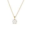 Waterproof Geometric Pendant Necklace PVD Plated Heart Pendant Necklace  For Women