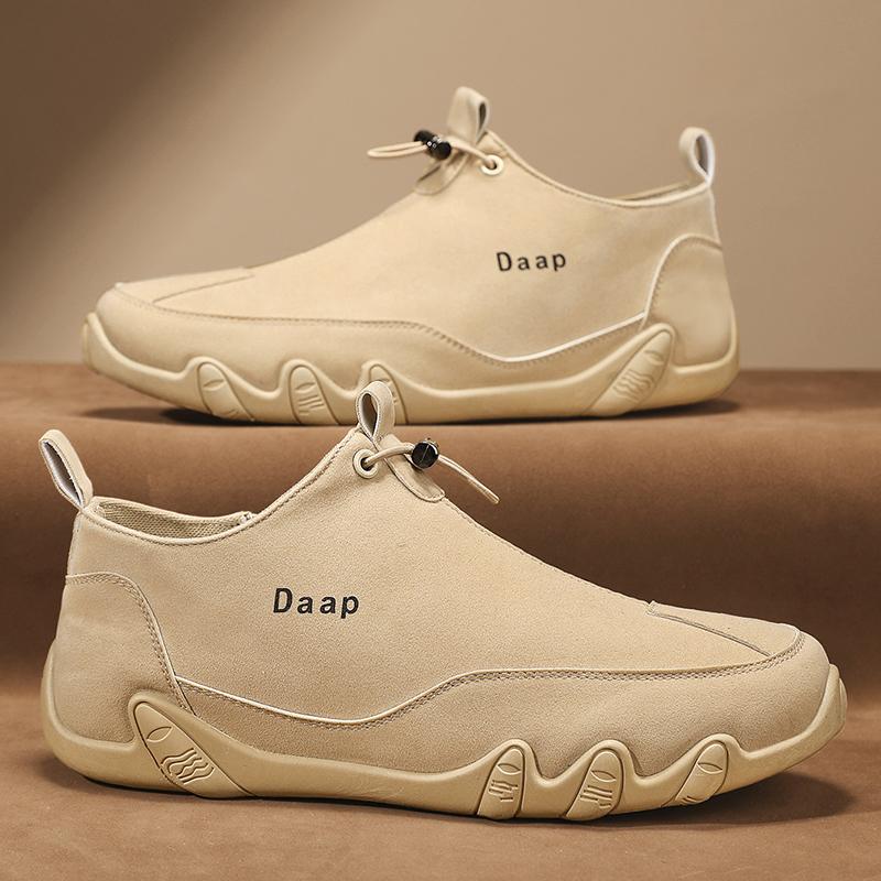 Wysokiej Jakości Skórzane Męskie Buty Casual Ręcznie Robione Lekkie Męskie Mokasyny Oddychające Wygodne Buty do Chodzenia Wsuwane Buty do Jazdy