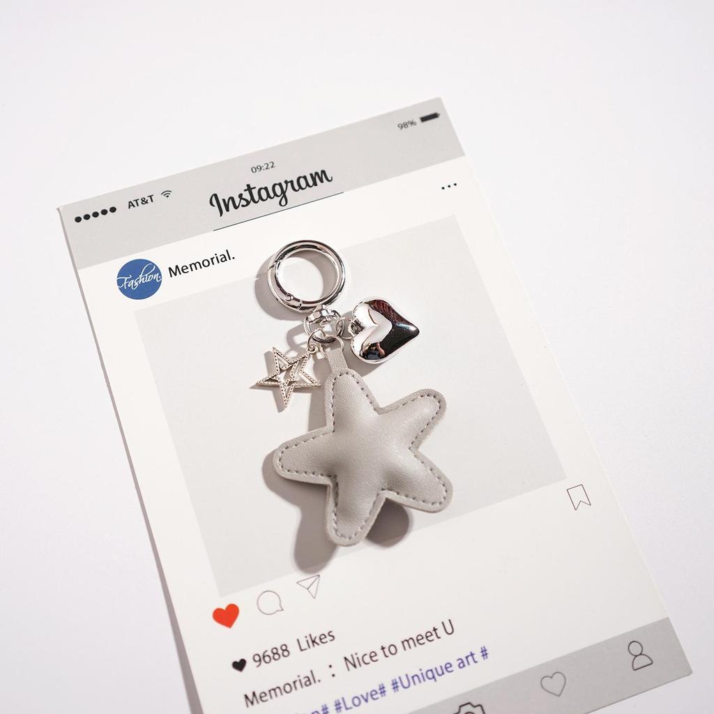 Cute Cartoon Star Keychain Pendant - Perfect Bag or Car Ornament, Small Gift Accessory