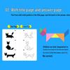 Mini Magnetic Tangram Cube with 72 Educational Challenges for Kids