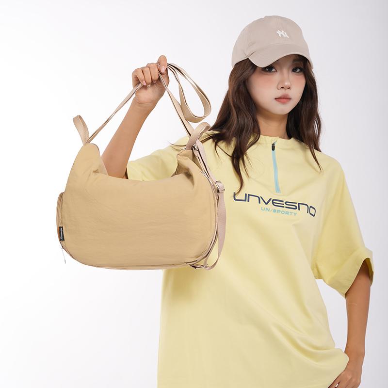 New Crossbody Bags Large Capacity Korean Simplified Shoulder Bag Lightweight Solid Color Dumpling Bag Travel