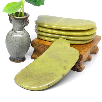 Tontin natural pedra verde ferramenta de levantamento de emagrecimento rolo de massagem natural pedra massagem de pele cuidados de beleza GUASHA