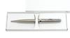 Takizawa Elegant Silver Rotating Ballpoint Gift Black Stainless Steel Rotating Retro Style Ballpoint Includes Metal Pen, 2-Pack, Boxed, 1.0mm Lead,