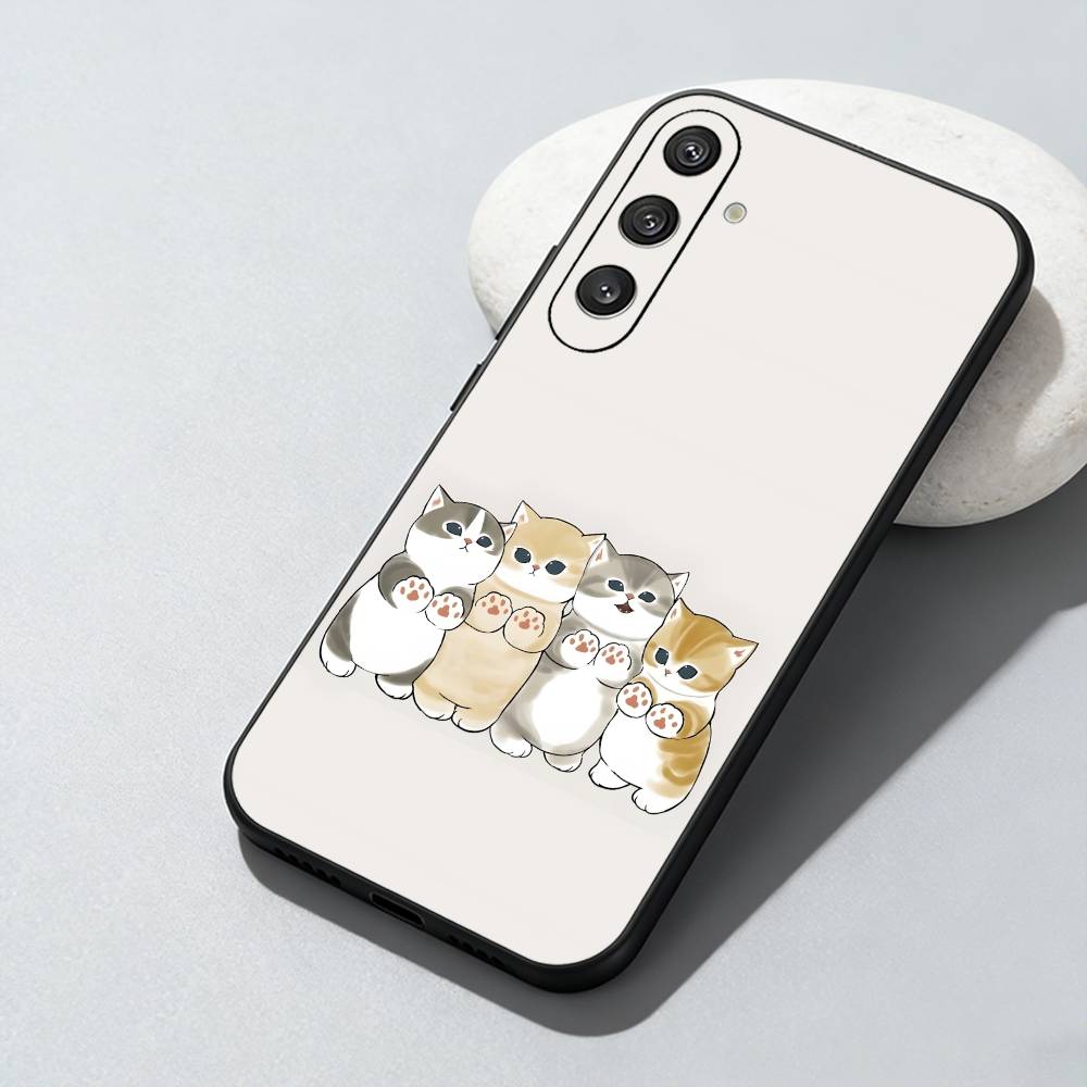 

Cat In Disguise M-Mofusand Phone Case For Samsung Galaxy A73,A72,A71,A70,A52,A51 Others Soft Black Cover Samsung a70