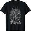 Satanic Demon Skeleton Hell Flames 666 Baphomet Alt Dark Art T-Shirt