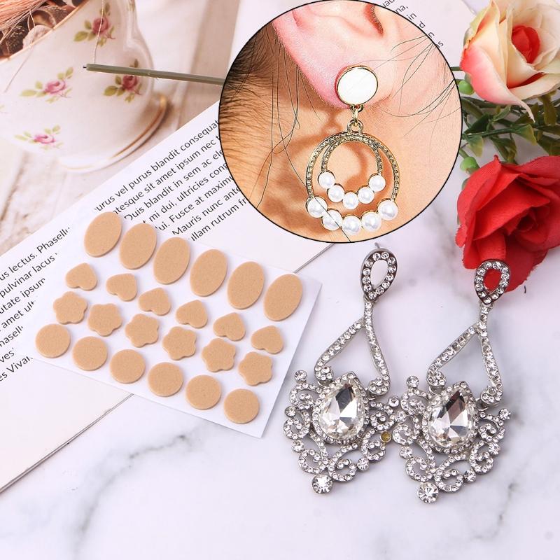 240Pcs Invisible Earring Lifters Earring Stabilizers Waterproof Earring Support Pads for Supporting Large Heavy Earrings